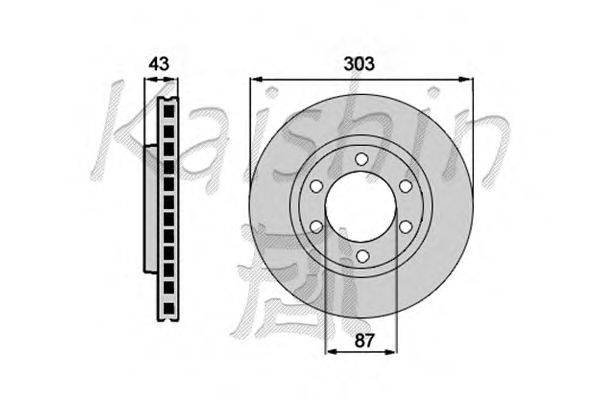 Тормозной диск KAISHIN CBR372