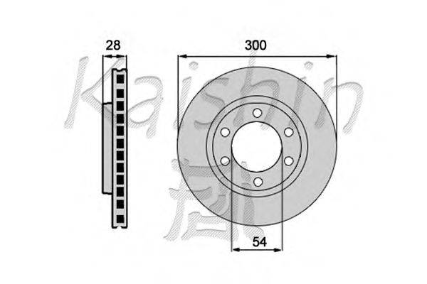 Тормозной диск KAISHIN CBR409