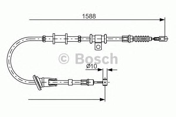 Трос, стояночная тормозная система BOSCH 1 987 482 245