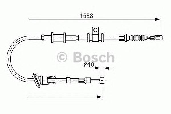 Трос, стояночная тормозная система BOSCH 1 987 482 246