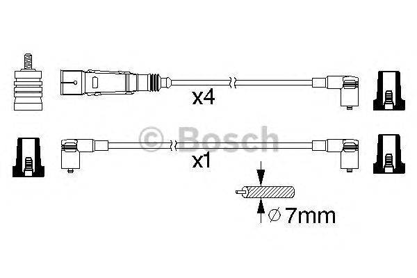 Комплект проводов зажигания BOSCH 0 986 356 356