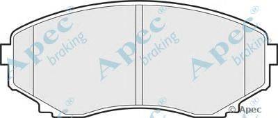 Комплект тормозных колодок, дисковый тормоз APEC braking PAD1509