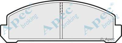 Комплект тормозных колодок, дисковый тормоз APEC braking PAD307