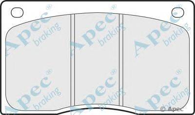 Комплект тормозных колодок, дисковый тормоз APEC braking PAD585