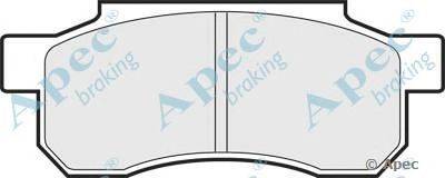 Комплект тормозных колодок, дисковый тормоз APEC braking PAD610