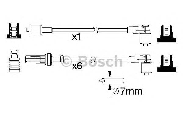 Комплект проводов зажигания BOSCH B219