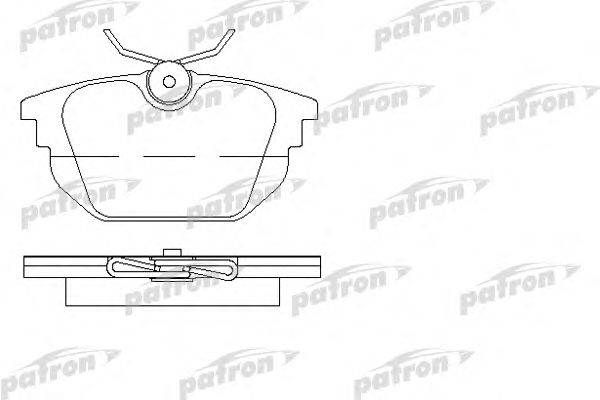 Комплект тормозных колодок, дисковый тормоз PATRON PBP1113