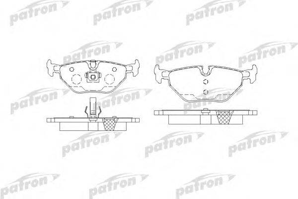 Комплект тормозных колодок, дисковый тормоз PATRON PBP1301