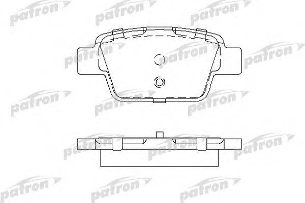Комплект тормозных колодок, дисковый тормоз PATRON PBP1469