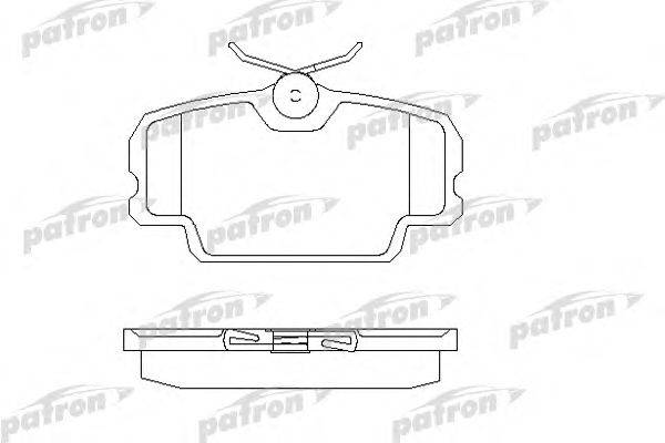 Комплект тормозных колодок, дисковый тормоз PATRON PBP320