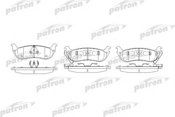 Комплект тормозных колодок, дисковый тормоз PATRON PBP7001