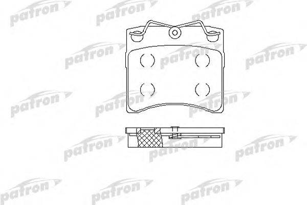 Комплект тормозных колодок, дисковый тормоз PATRON PBP722