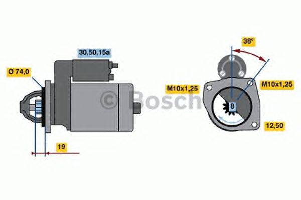 Стартер BOSCH 1350