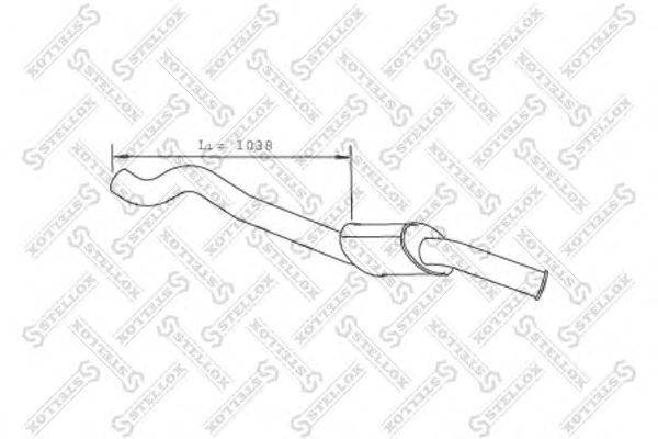 Труба выхлопного газа STELLOX 82-03777-SX