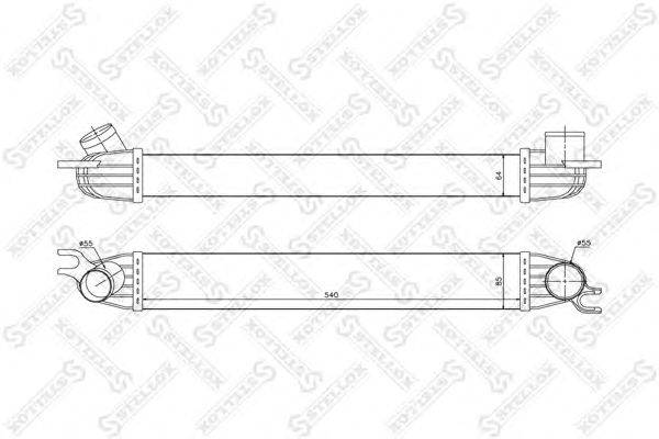 Интеркулер STELLOX 10-40187-SX