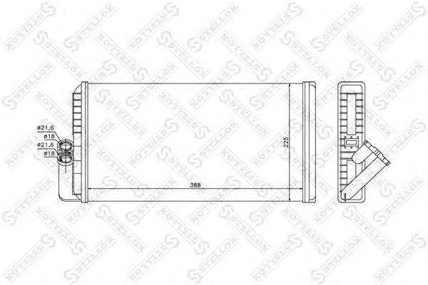 Теплообменник, отопление салона STELLOX 10-35234-SX