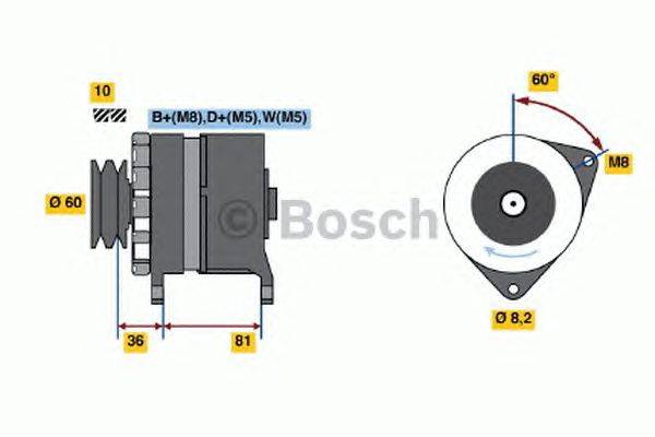 Генератор BOSCH 0 986 034 140