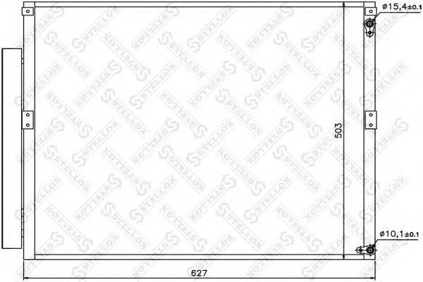 Конденсатор, кондиционер STELLOX 10-45528-SX