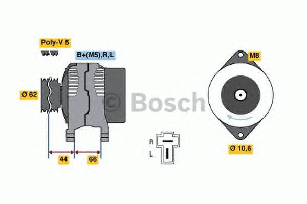 Генератор BOSCH 0986035881