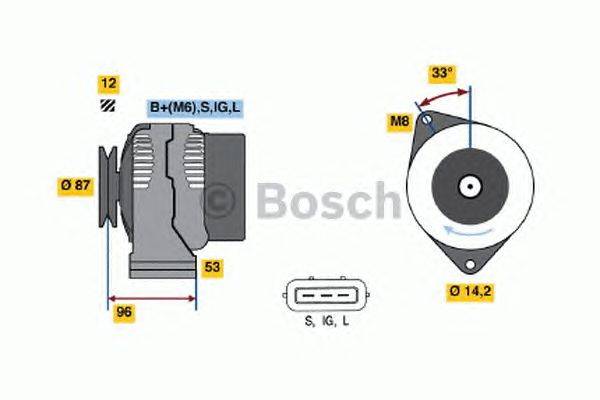 Генератор BOSCH 0 986 041 180