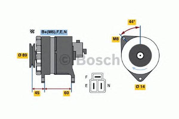 Генератор BOSCH 0 986 042 981