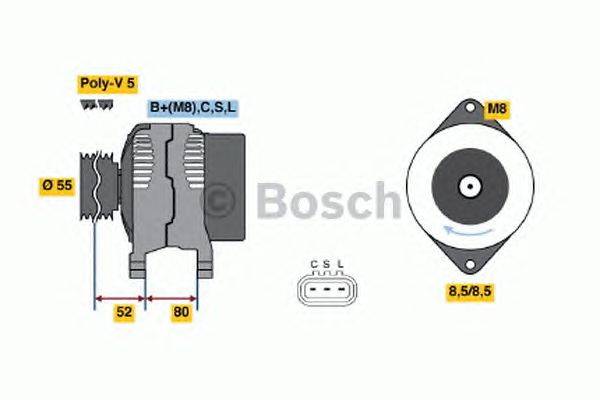 Генератор BOSCH 0986045741