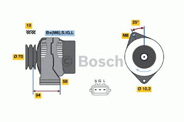 Генератор BOSCH 4589