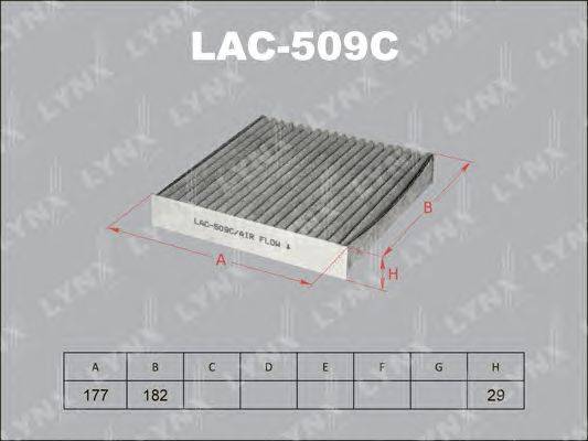 Фильтр, воздух во внутренном пространстве LYNXauto LAC-509C