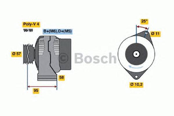 Генератор BOSCH 4913