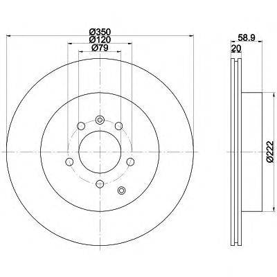 Тормозной диск HELLA PAGID 8DD 355 112-851