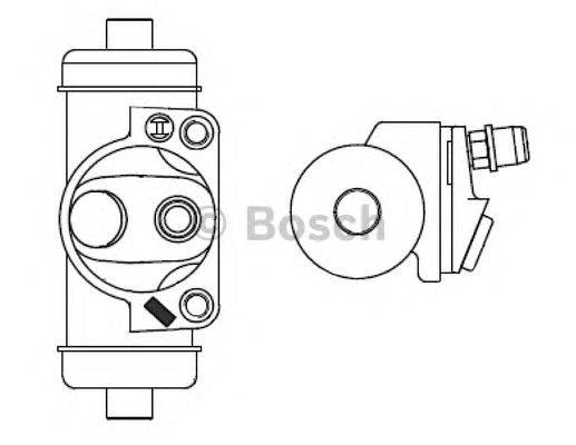 Колесный тормозной цилиндр BOSCH F 026 002 380