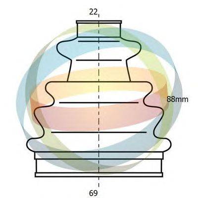 Комплект пылника, приводной вал ODM-MULTIPARTS 21-990168