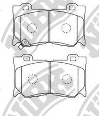 Комплект тормозных колодок, дисковый тормоз NiBK PN0389