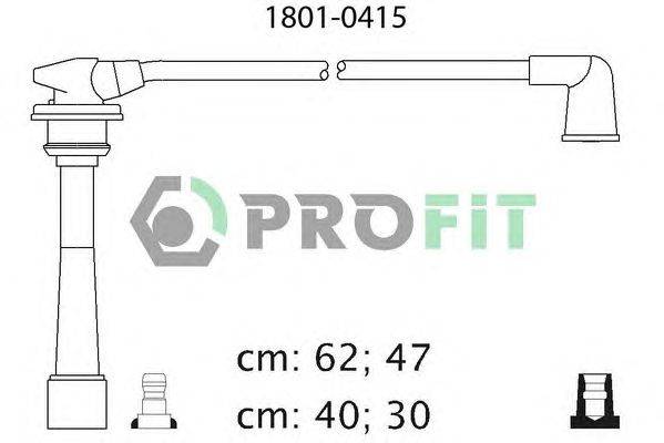 Комплект проводов зажигания PROFIT 18010415