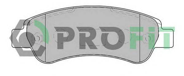 Комплект тормозных колодок, дисковый тормоз PROFIT 5000-1927
