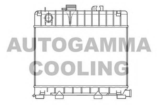Радиатор, охлаждение двигателя AUTOGAMMA 100112