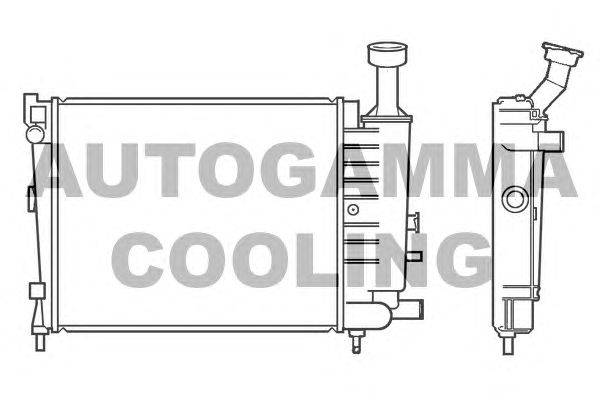 Радиатор, охлаждение двигателя AUTOGAMMA 100147