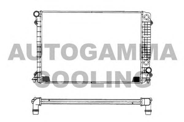 Радиатор, охлаждение двигателя AUTOGAMMA 101118