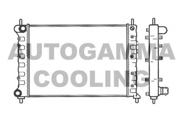 Радиатор, охлаждение двигателя AUTOGAMMA 101399