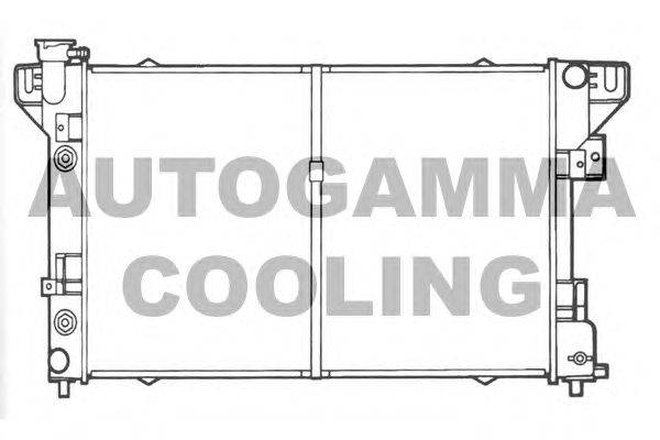 Радиатор, охлаждение двигателя AUTOGAMMA 101988