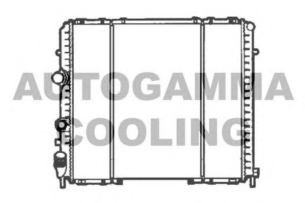 Радиатор, охлаждение двигателя AUTOGAMMA 102282