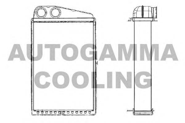 Теплообменник, отопление салона AUTOGAMMA 103247