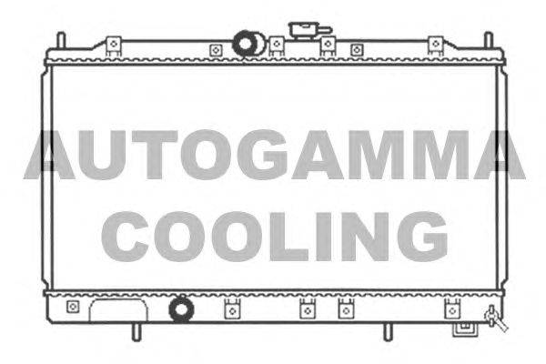 Радиатор, охлаждение двигателя AUTOGAMMA 103480