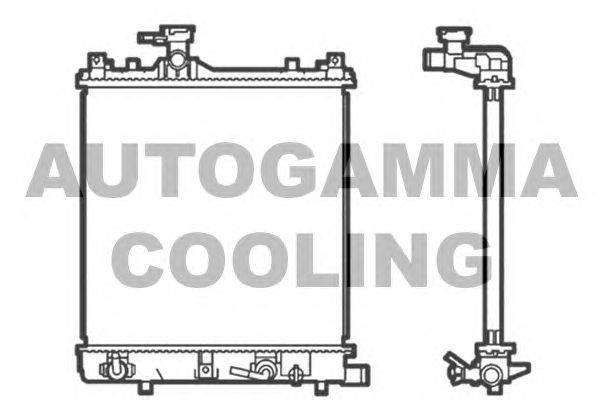 Радиатор, охлаждение двигателя AUTOGAMMA 103531