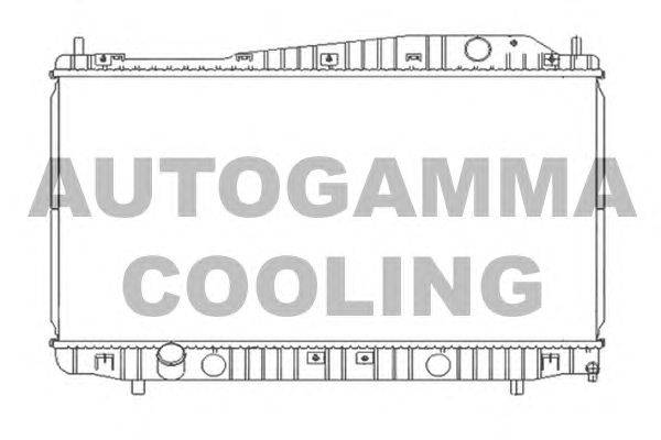 Радиатор, охлаждение двигателя AUTOGAMMA 103952