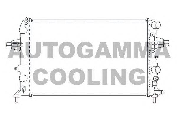 Радиатор, охлаждение двигателя AUTOGAMMA 104299