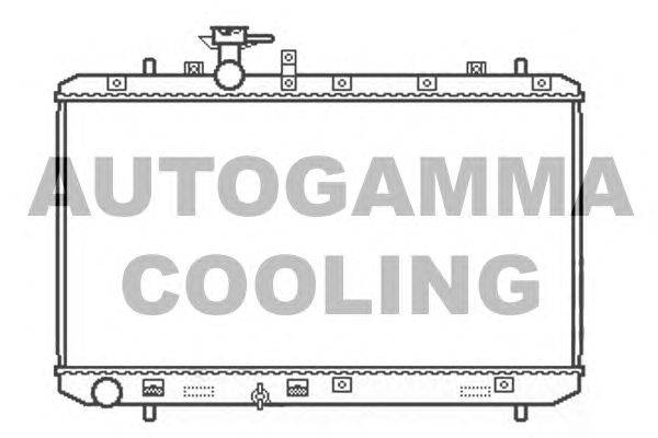 Радиатор, охлаждение двигателя AUTOGAMMA 104824