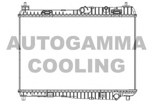Радиатор, охлаждение двигателя AUTOGAMMA 105522