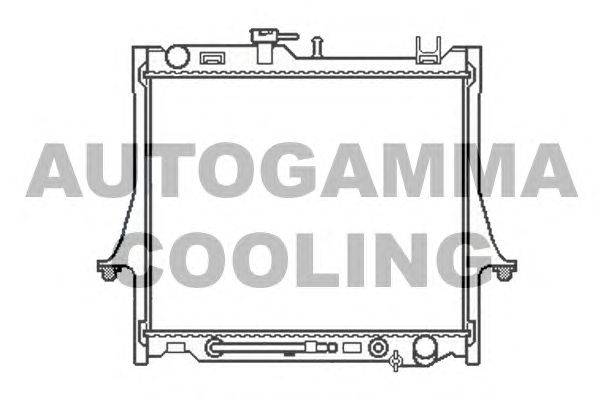 Радиатор, охлаждение двигателя AUTOGAMMA 107045