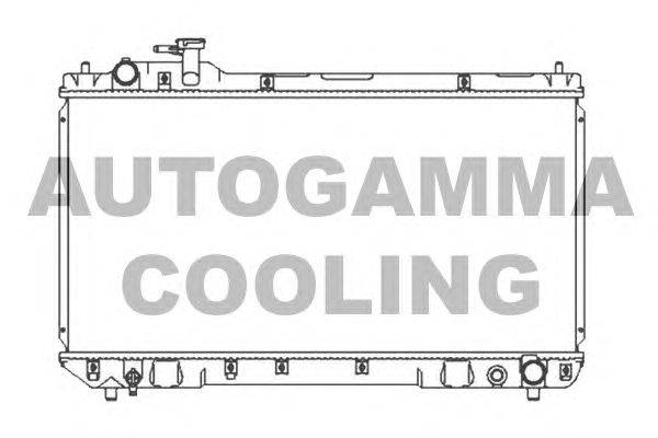 Радиатор, охлаждение двигателя AUTOGAMMA 107131